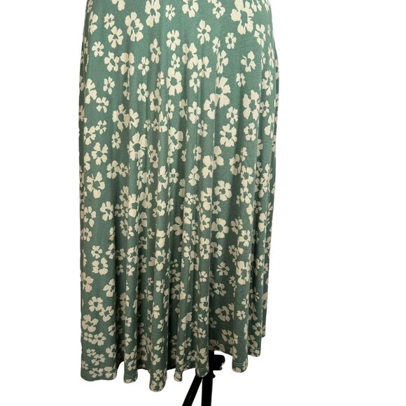 Boden Women's Seville Smart Day Dress Green White Floral Jersey Twist Front Size - Picture 5 of 8